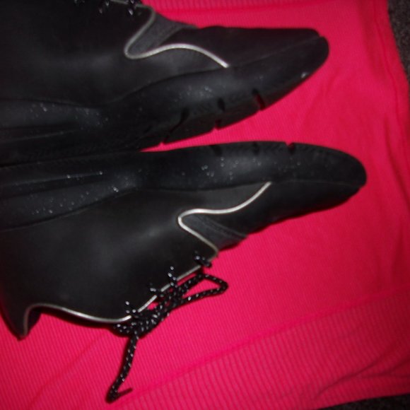 big kid size youth 7 tennis shoes seven boys kids childrens gym mens black - Picture 4 of 7